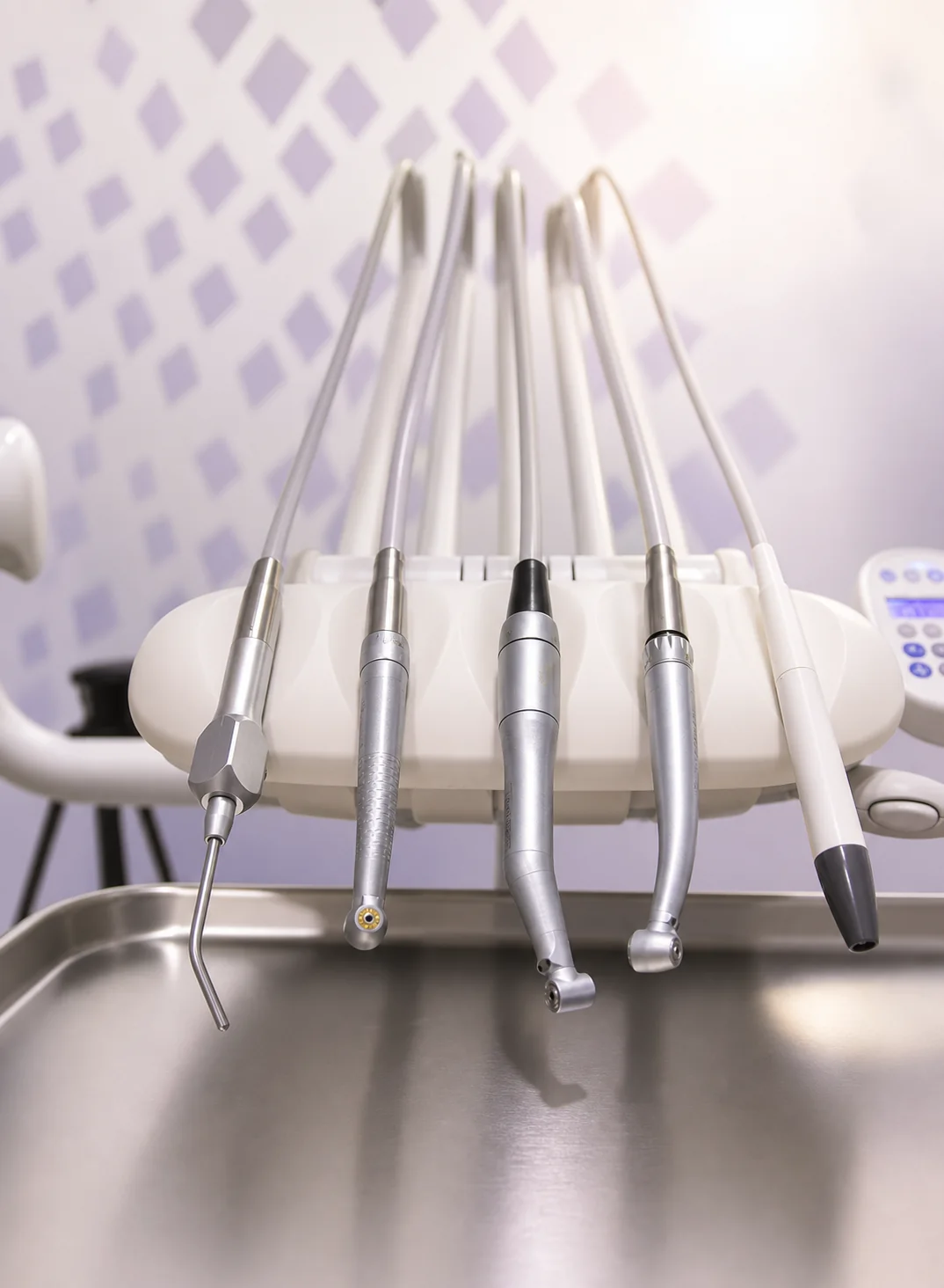 Dental instruments prepared at the clinic